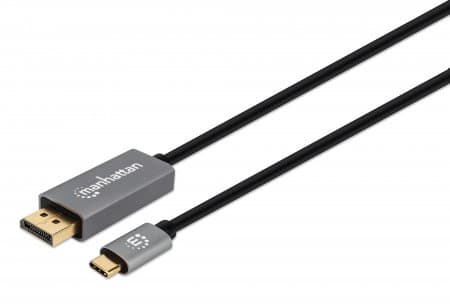 Cable USB-C a DisplayPort M MANHATTAN 354844 - USB C, DisplayPort, 2 m, Negro