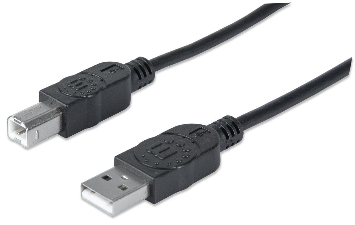 306218 Cable USB V2.0 A-B 0.9M - Negro