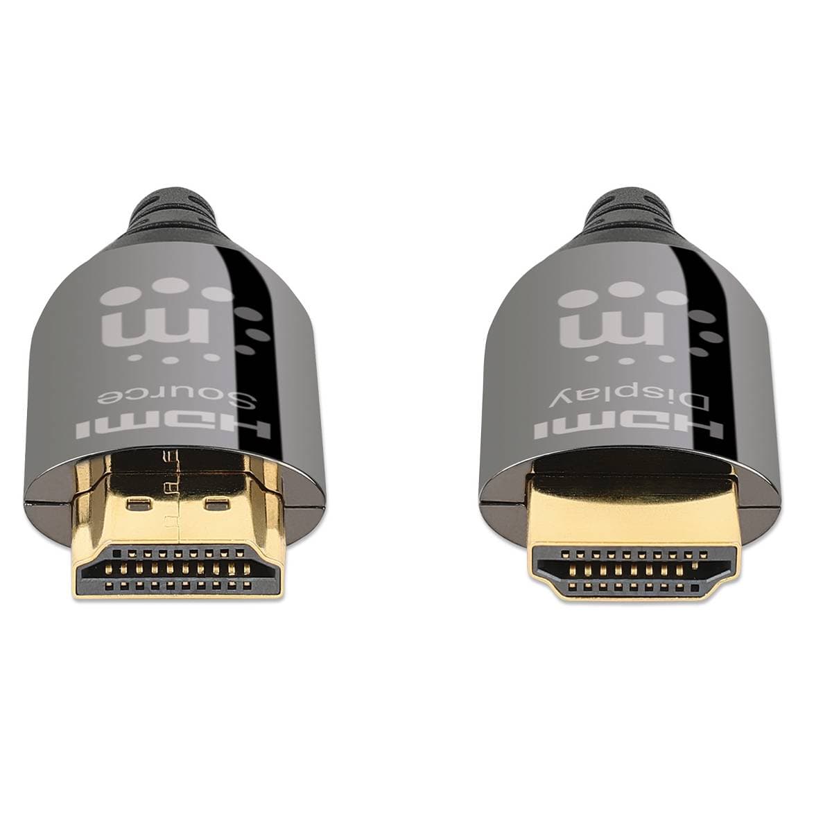 Cable HDMI Óptico Activo (AOC) Certificado 8K@60Hz - 15m, CMP/CPR, 4K@120Hz, 48G, HDR dinámico, HEC, eARC, contactos chapados en oro MANHATTAN 356176