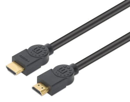 Cable HDMI 2.0 CL3 M-M de 8 m - 4K@60Hz, 18 Gbps, Ethernet, HDR, ARC, doble blindaje y contactos dorados para instalación en pared.