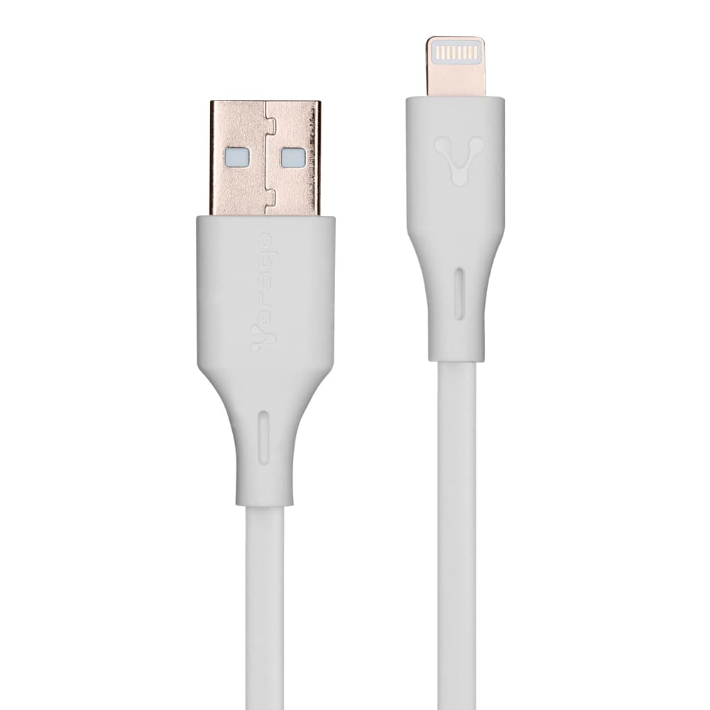 Cables USB VORAGO CAB-L01W - USB A, Lightning, 1 m, Blanco