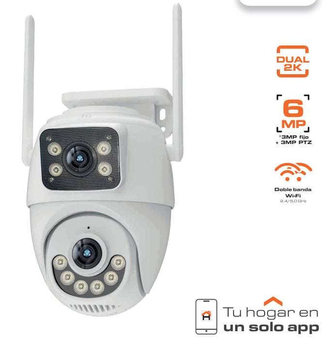 Cámara NEXXT modelo NHC-OP30DL/ Resolución QHD 2K (3MP) / almacenamiento en la nube y microSD -