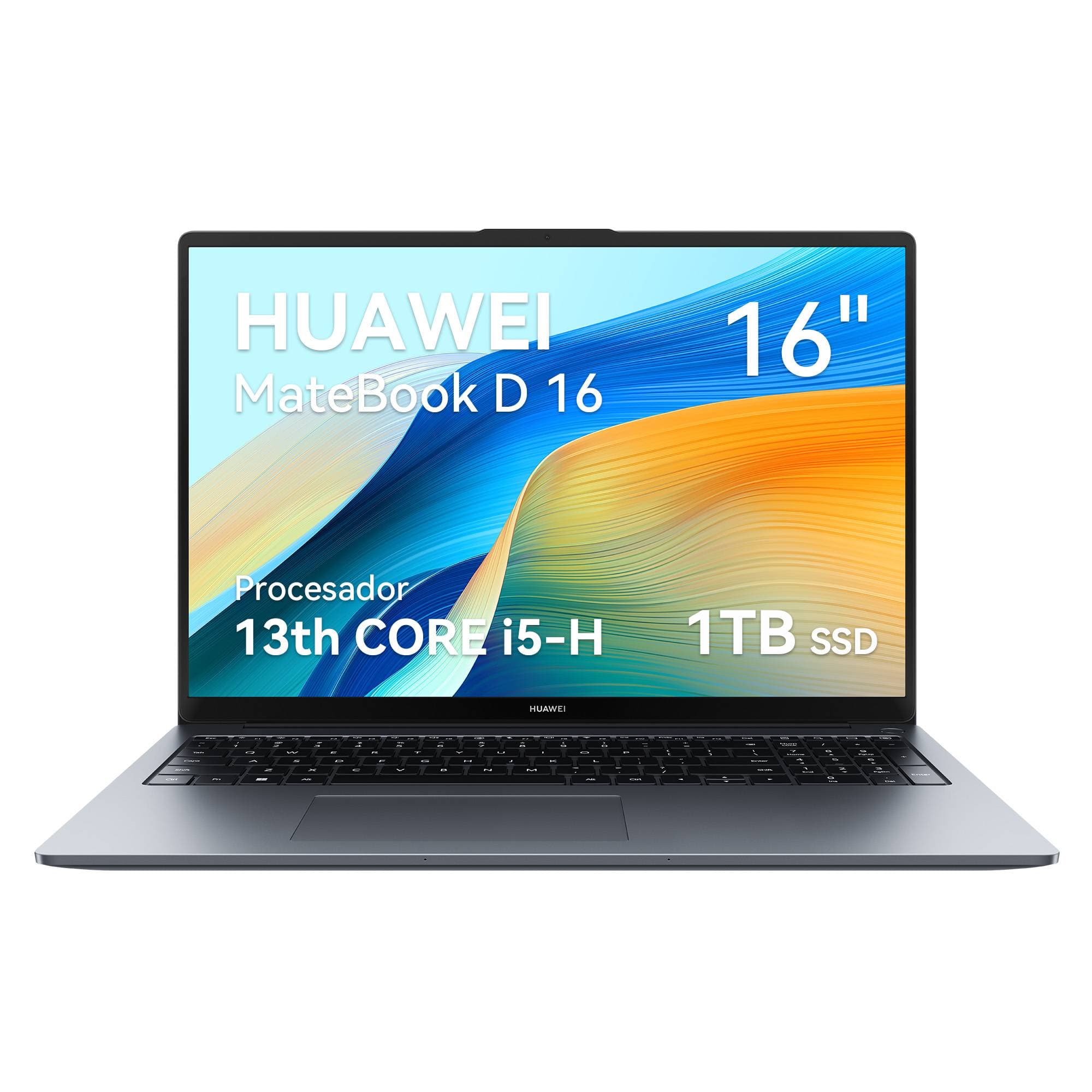 53014MSJ MatebookD16 Ci513420H 16GB+1TB. Diseño estetico cuerpo de metal | Pantalla FHD 16 Pulgadas | Teclado númerico | Peso Ligero. SinSistemaOperativo -
