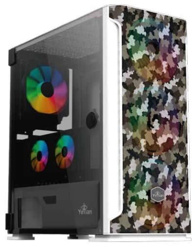 GABINETE HOLLOW 2500 ATX,C/T 3VEN ARGB/MESH/ Yeyian YGH-49704