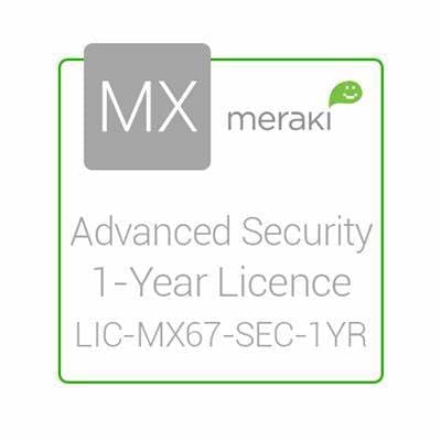 LICENCIA CISCO MERAKI LIC-MX67-SEC-1YR -