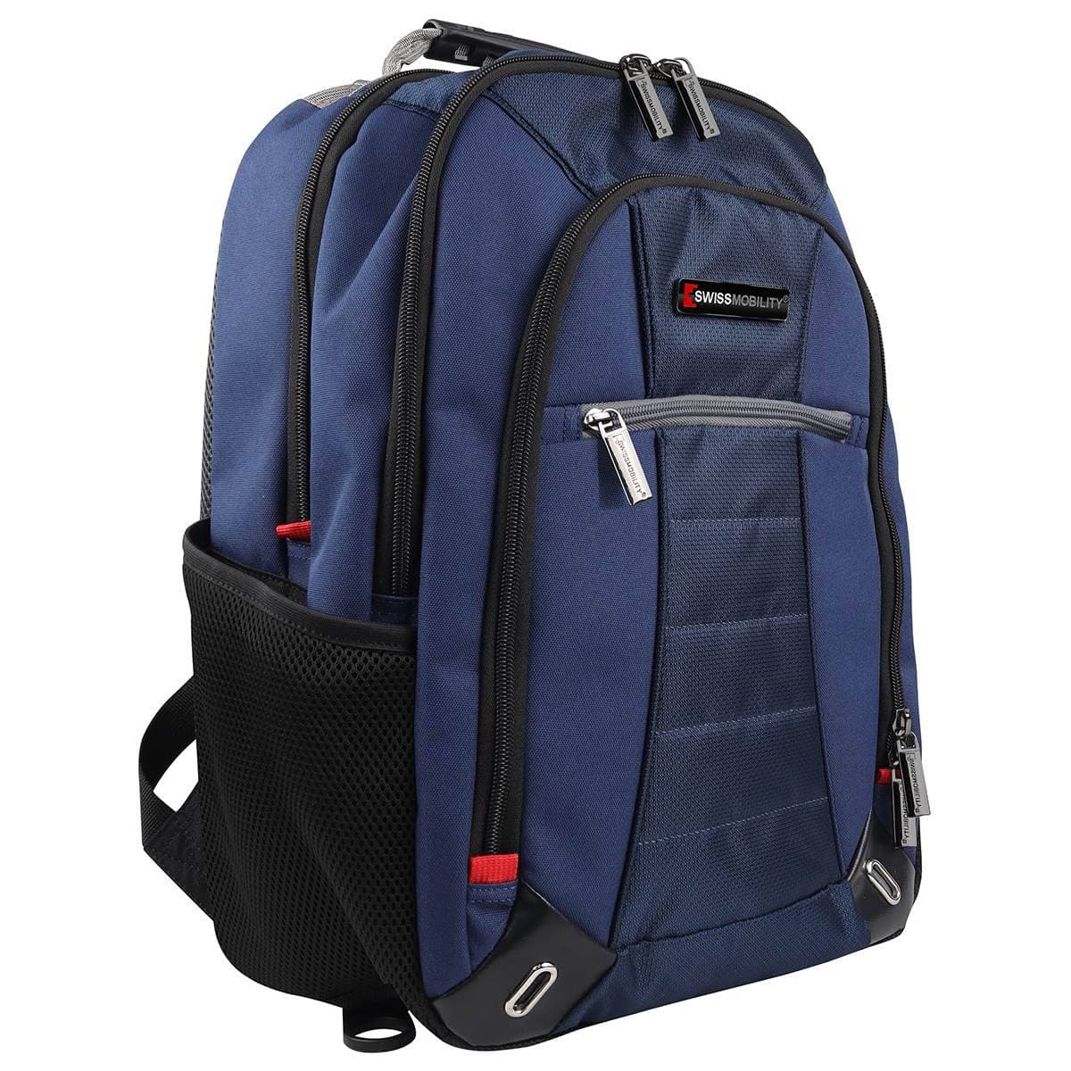 Mochila Swissmobility para laptop Olten 17 - 4 Compartimentos, Azul