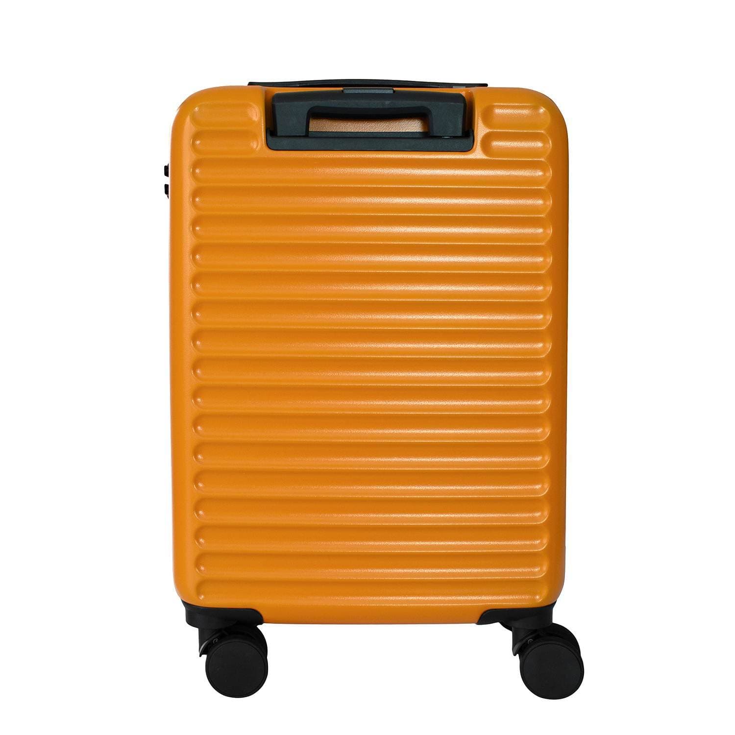 Maleta de 20 rígida - plastico ABS, candado, baston de alumino, 8 ruedas.Naranja