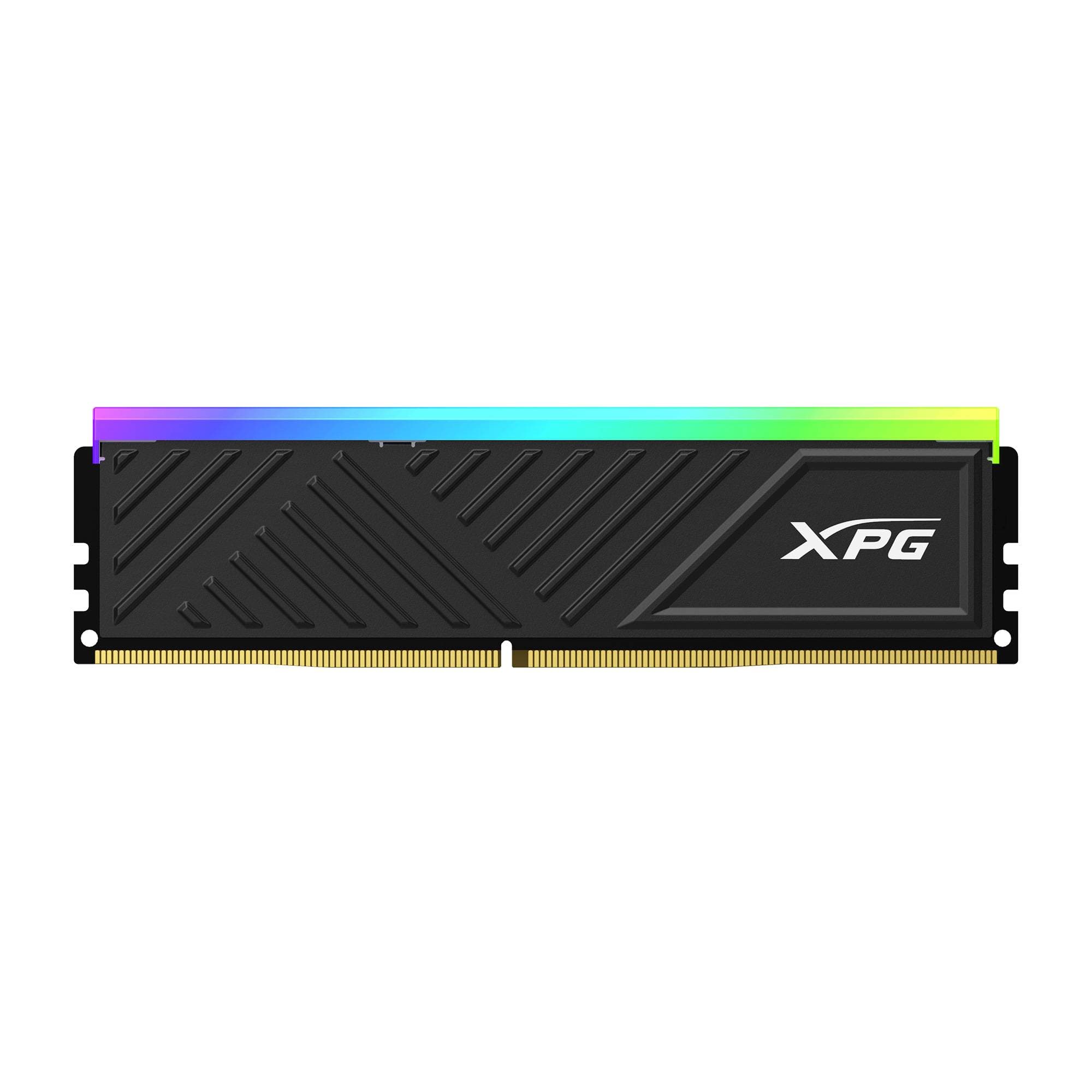 Memoria RAM ADATA XPG SPECTRIX D35G - DDR4 16GB UDIMM 3200MHz, con Iluminación RGB. Disipador NEGRO. AX4U320016G16A-SBKD35G