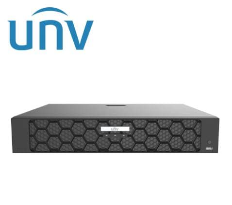 NVR 32 Ch / 16 POE UNV (NVR504-32B-P16-IQ) / Capacidad 4 Discos Duros de hasta 16 TB c/u -