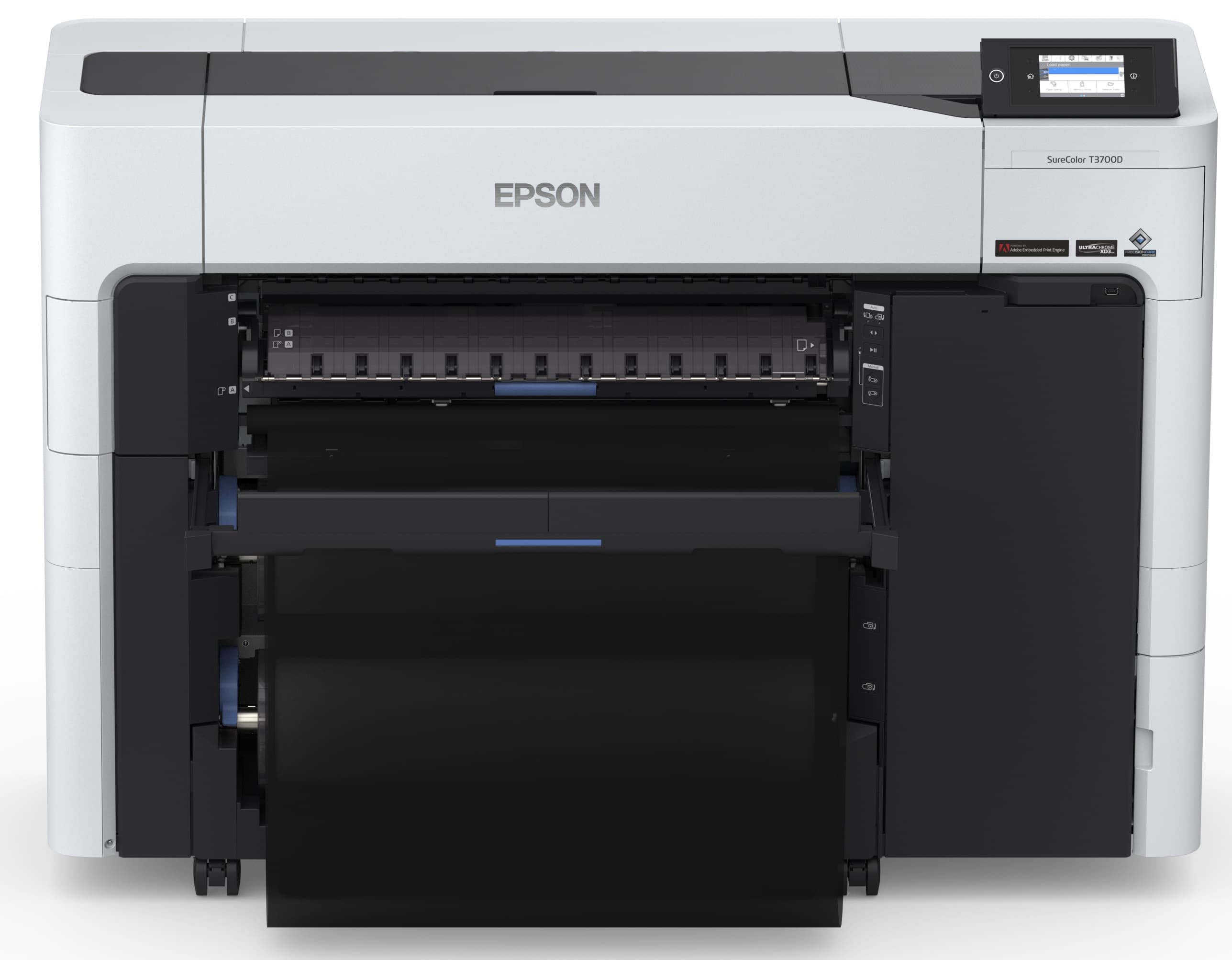 Epson SureColor T3770DR (SCT3770DR) de 24 pulgadas doble rollo o rebobinador de 5 tintas y Adobe PostScript -