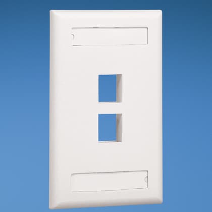 Conector 2 Puertos PANDUIT NK2FIWY - Color blanco