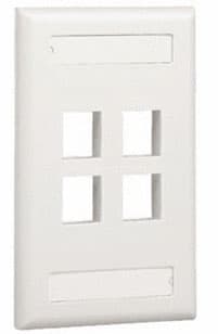 Conector 4 Puertos PANDUIT NK4FIWY - Color blanco