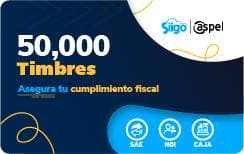 Timbres Fiscales ASPEL Paquete de 50 - 000 Timbres FACTE/50000 (Electrónico)