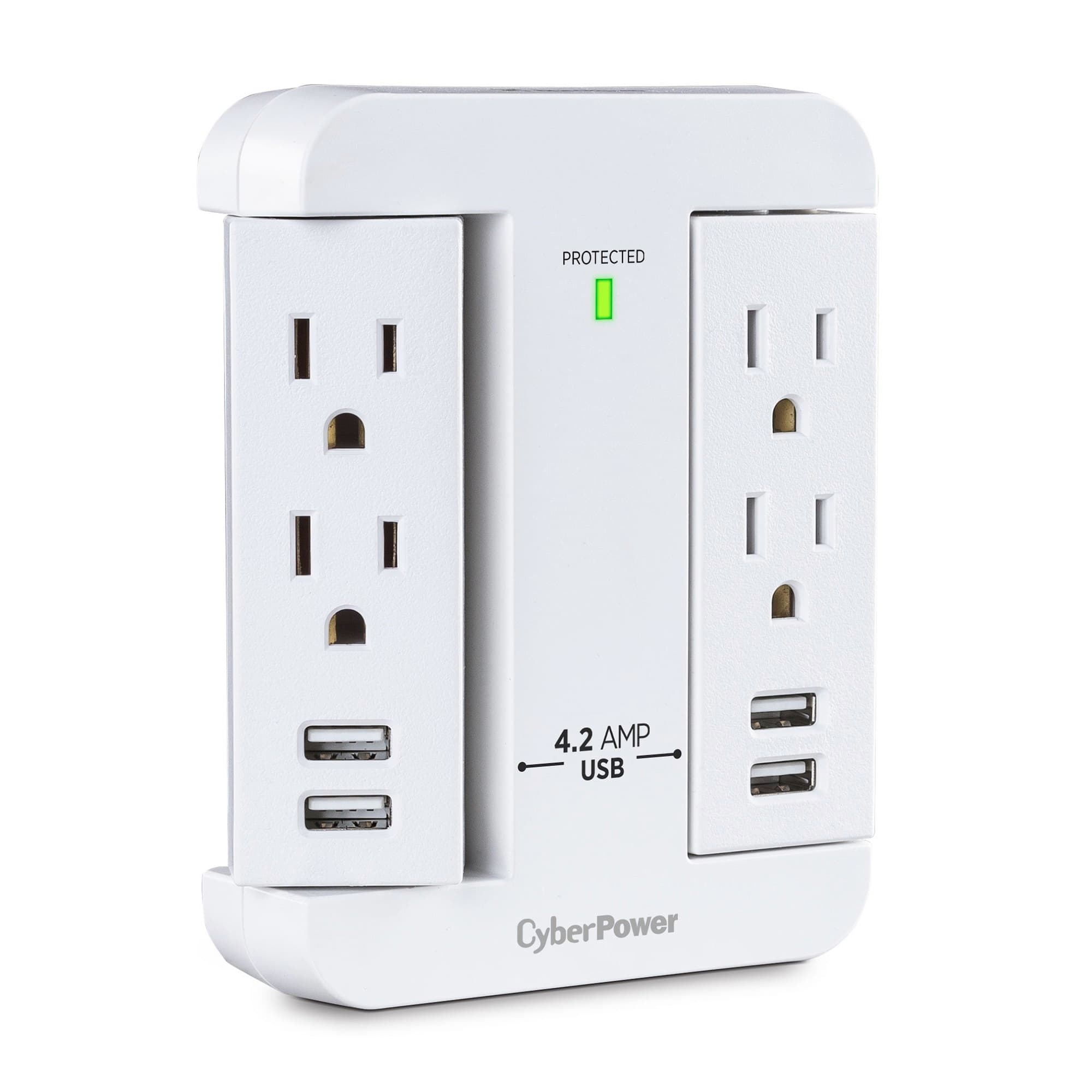 Supresor de Picos CyberPower GP400U4AWH - 500 J, 4, 125 V