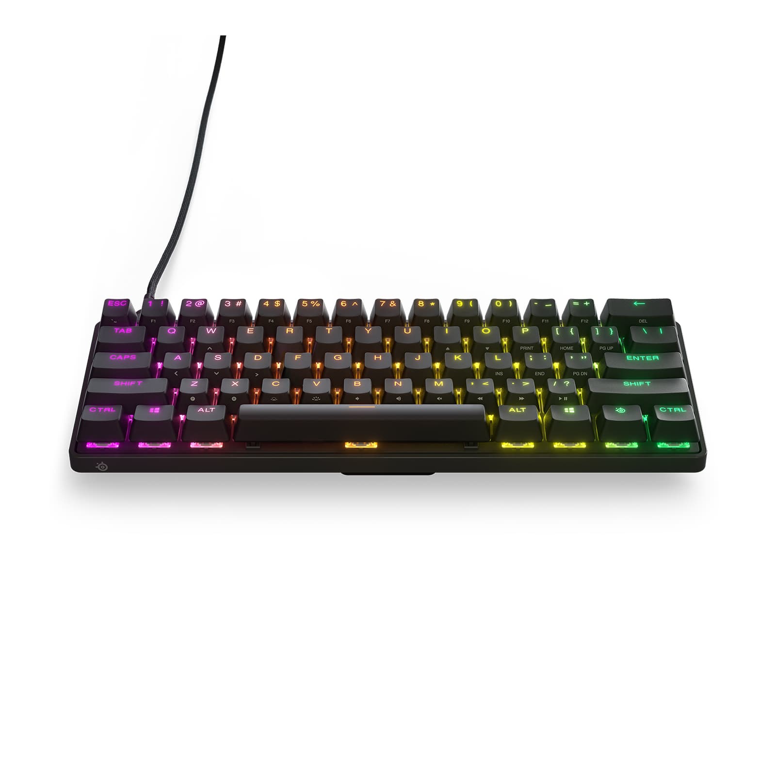 Teclado mecánico para Juegos SteelSeries Apex Pro Mini.El Teclado más rápido del Mundo. Desempeño Ajustable. Factor de Forma Compacto 60 – RGB – Teclas PB -