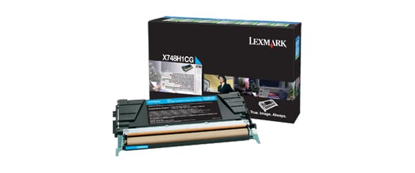 Cartucho tóner LEXMARK - 10000 páginas, Cian, Laser, Negro